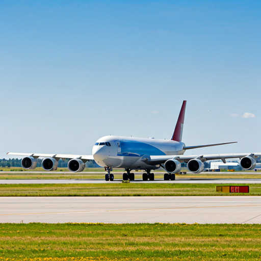 Cargo jet on runway